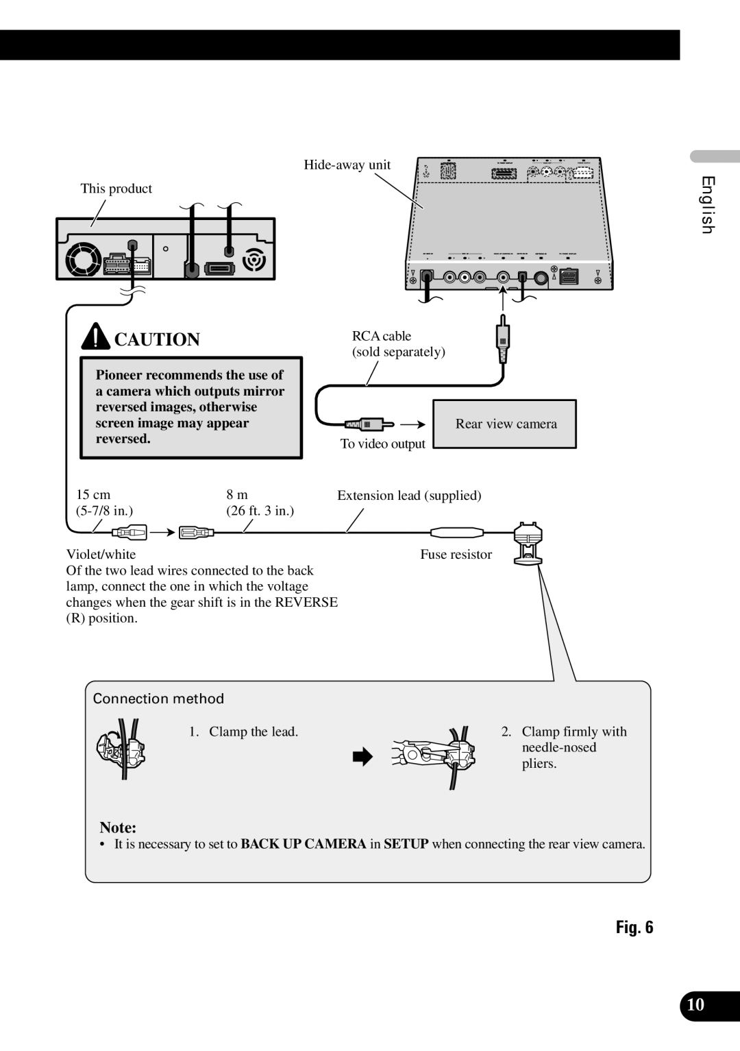 Pioneer AVH-P7600DVD installation manual Français Italiano Nederlands 