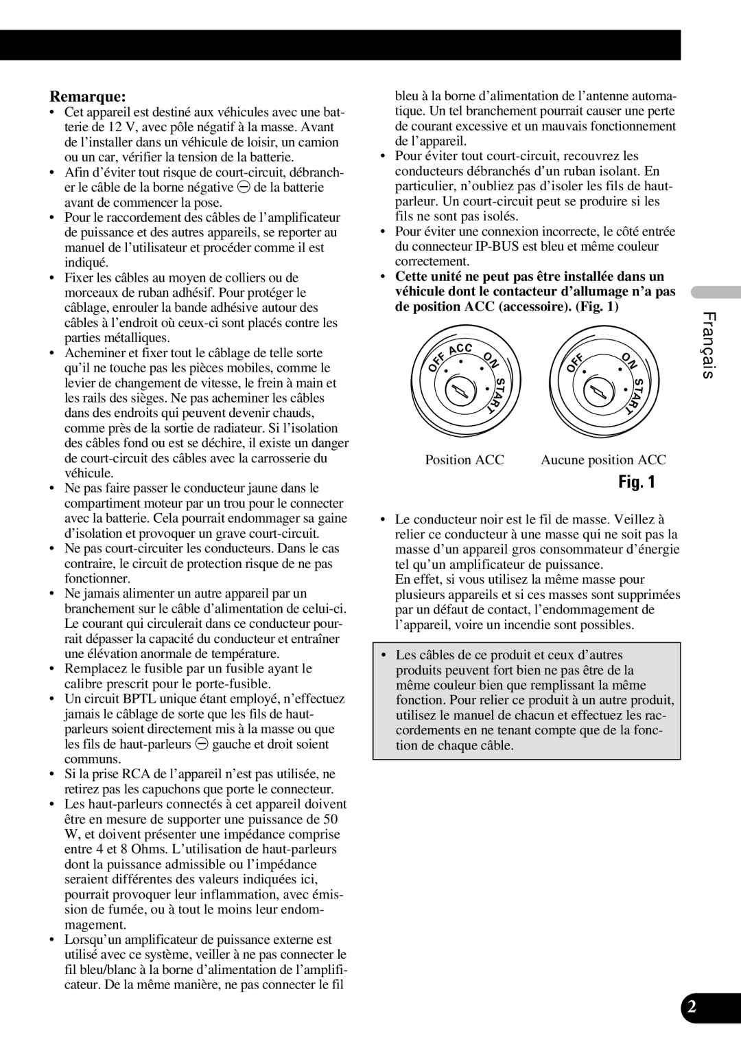 Pioneer AVH-P7600DVD installation manual English 