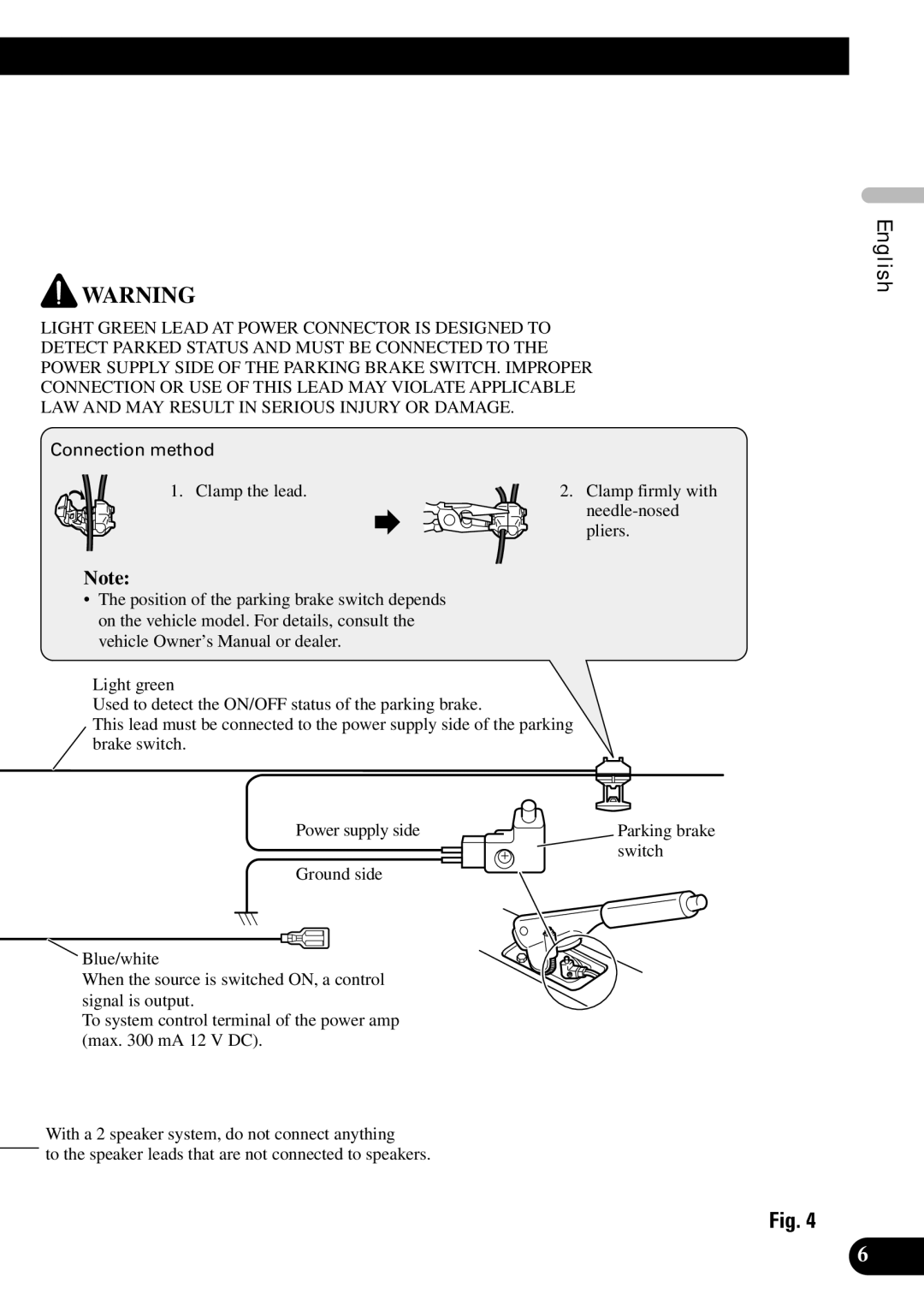 Pioneer AVH-P7600DVD installation manual Español 