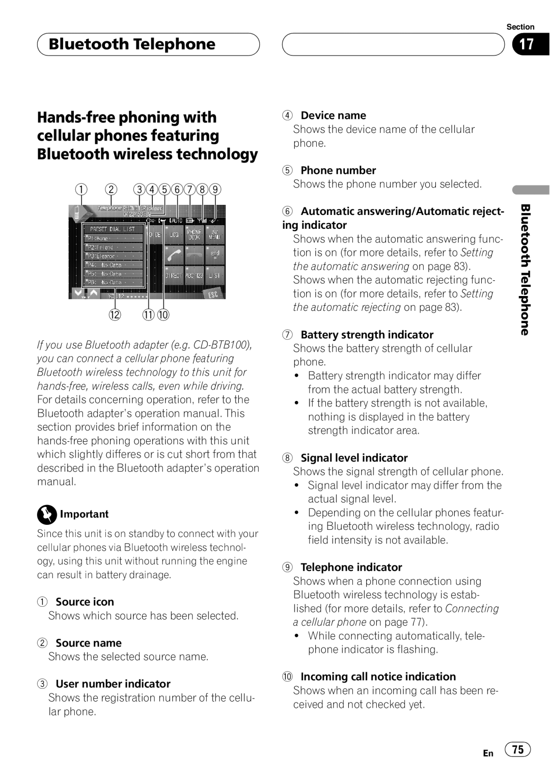 Pioneer AVH-P7800DVD operation manual Shows when the automatic rejecting func 