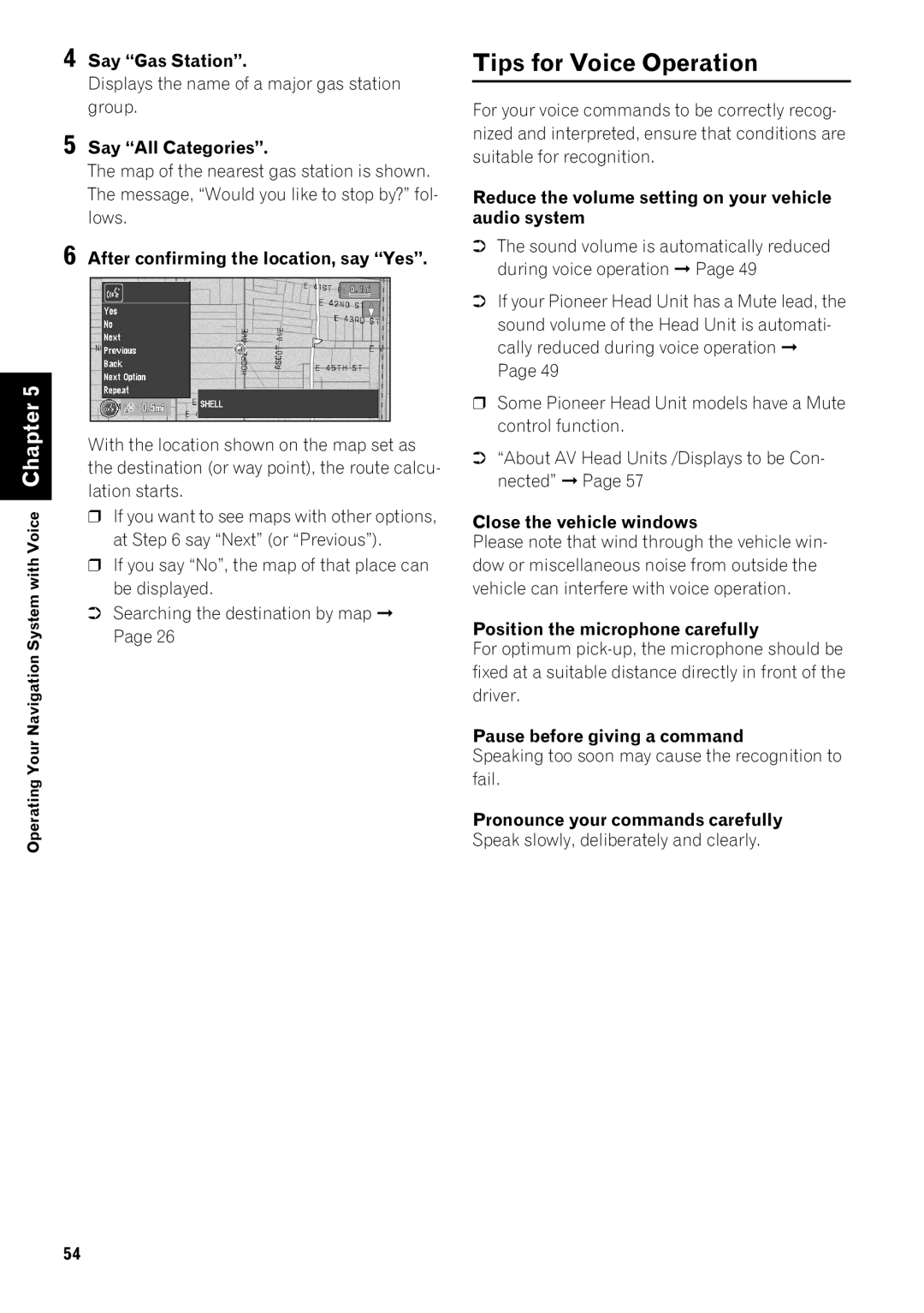 Pioneer AVIC-80DVD, AVIC-9DVD operation manual Tips for Voice Operation 