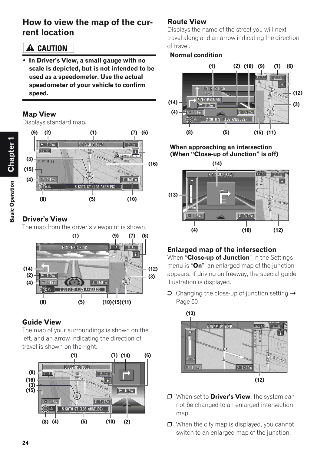 Pioneer AVIC-90DVD, AVIC-88DVD, AVIC-9DVD, CNDV-50MTP, AVIC-880DVD How to view the map of the cur- rent location 