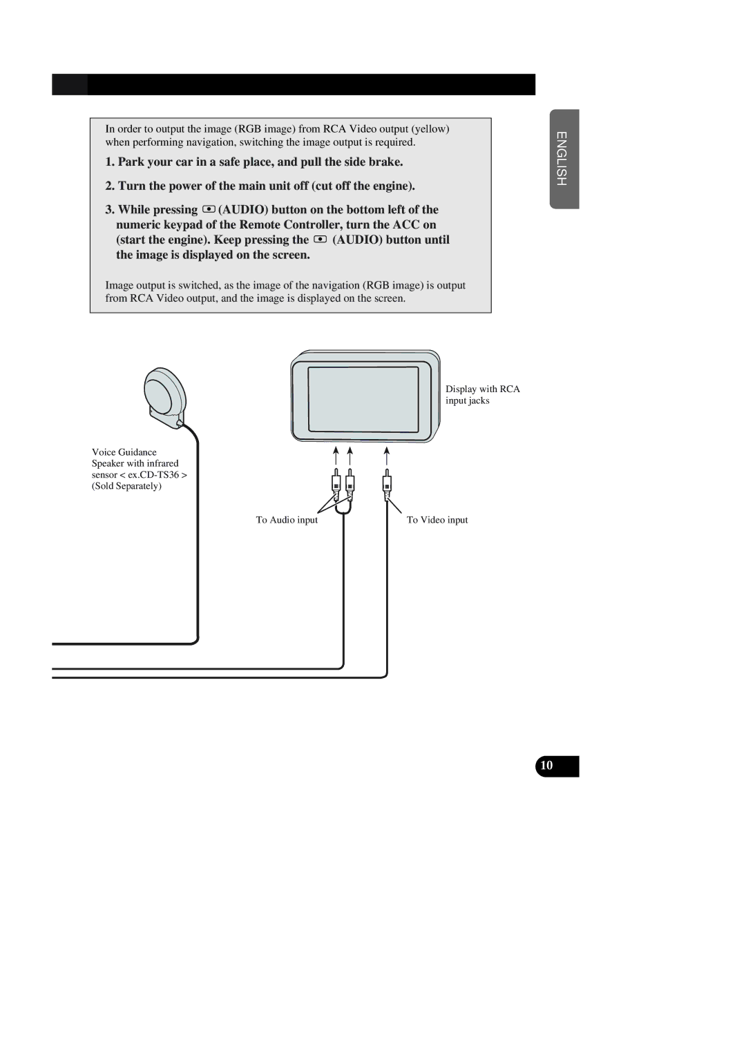 Pioneer AVIC-90DVD installation manual To Video input 