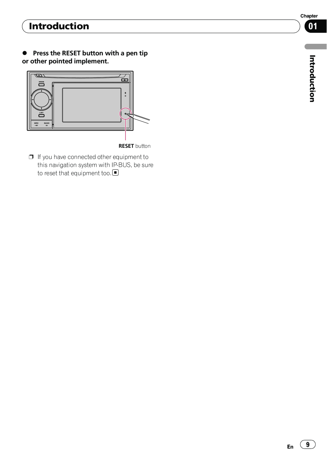 Pioneer AVIC-U310BT operation manual Introduction, pIf you have connected other equipment to 
