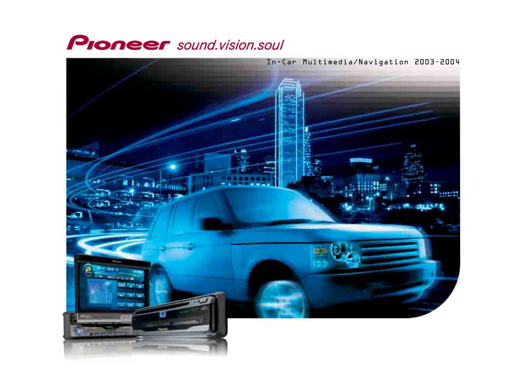 Pioneer AVM-P9000R manual In-Car Multimedia/Navigation 