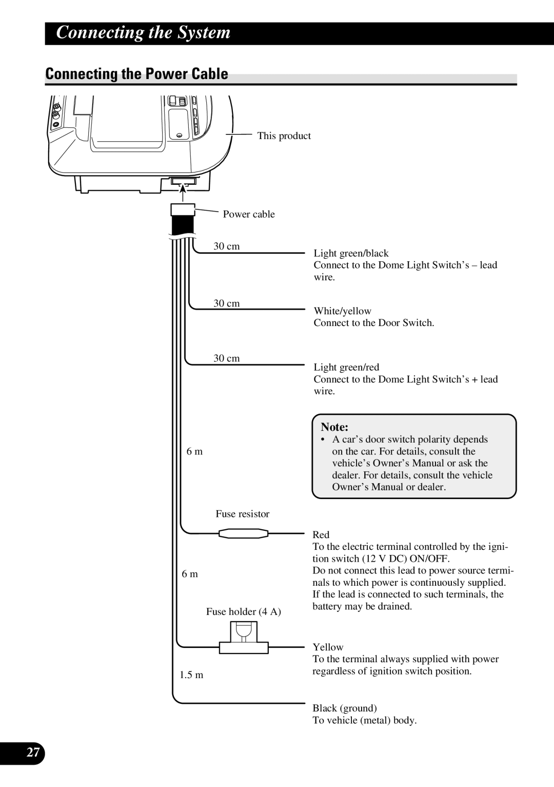 Pioneer AVR-W6100 owner manual Connecting the Power Cable 