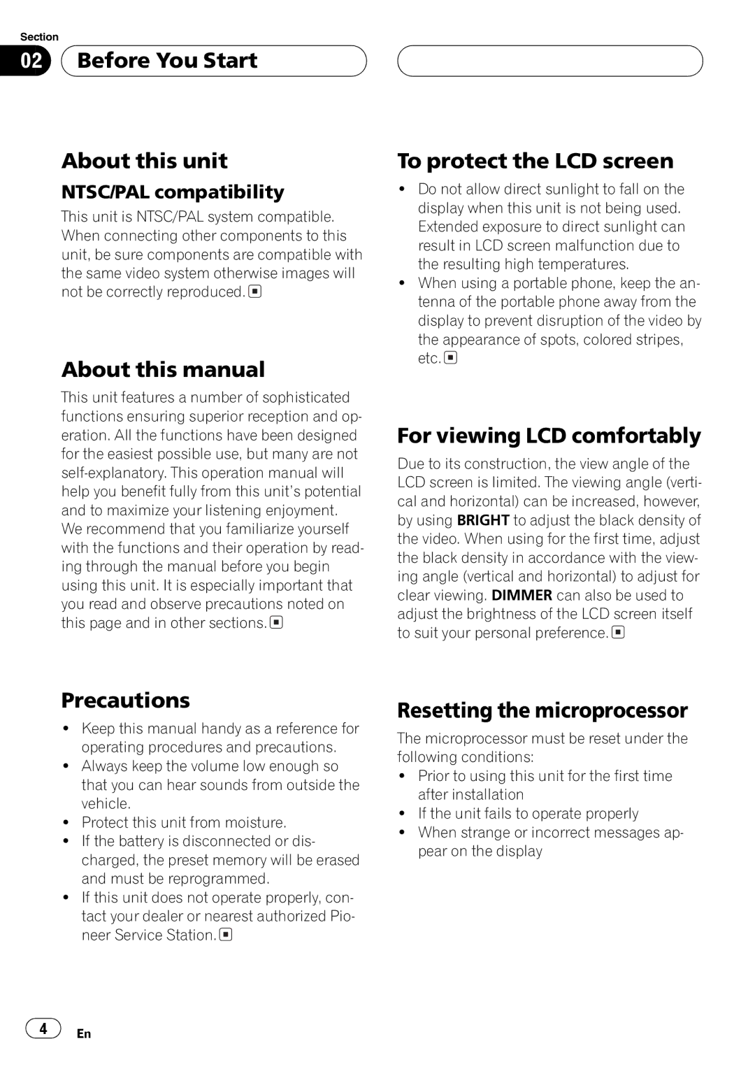 Pioneer AVX-7650 operation manual 