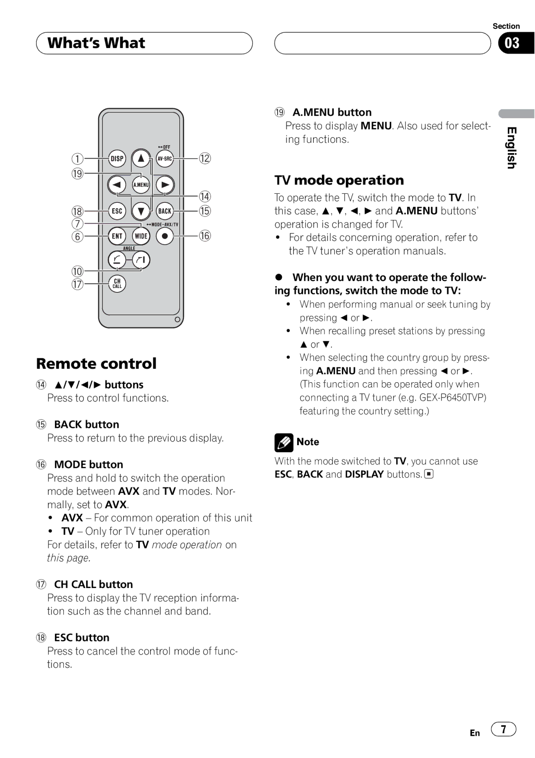 Pioneer AVX-7650 operation manual 