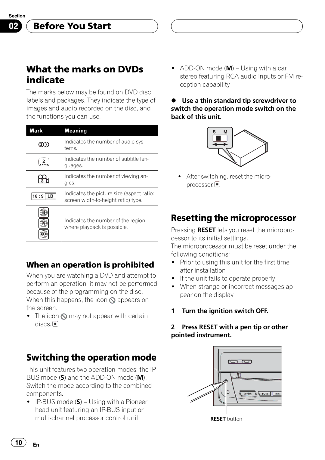 Pioneer AVX-P7650DVD operation manual All 