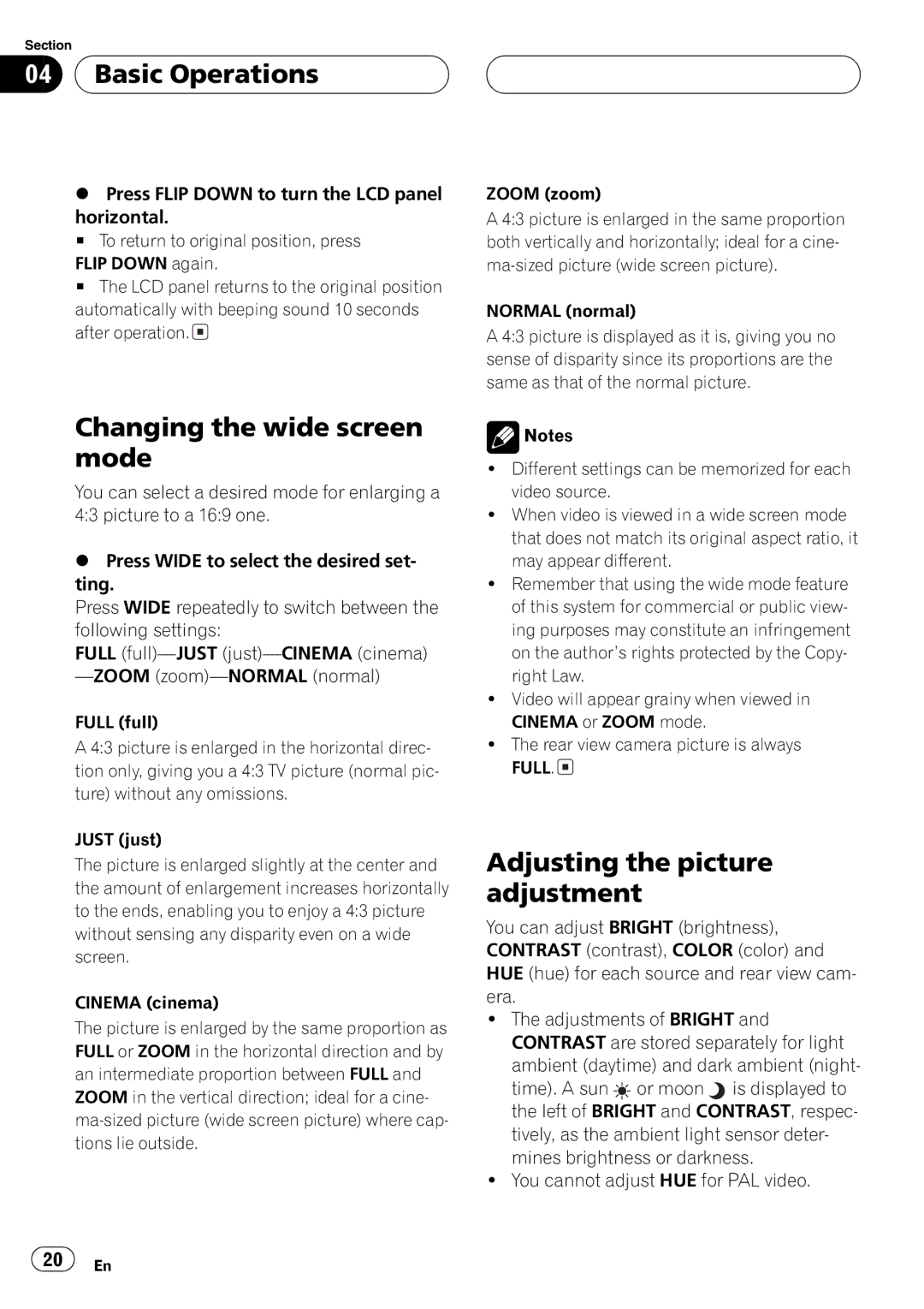 Pioneer AVX-P7650DVD operation manual 