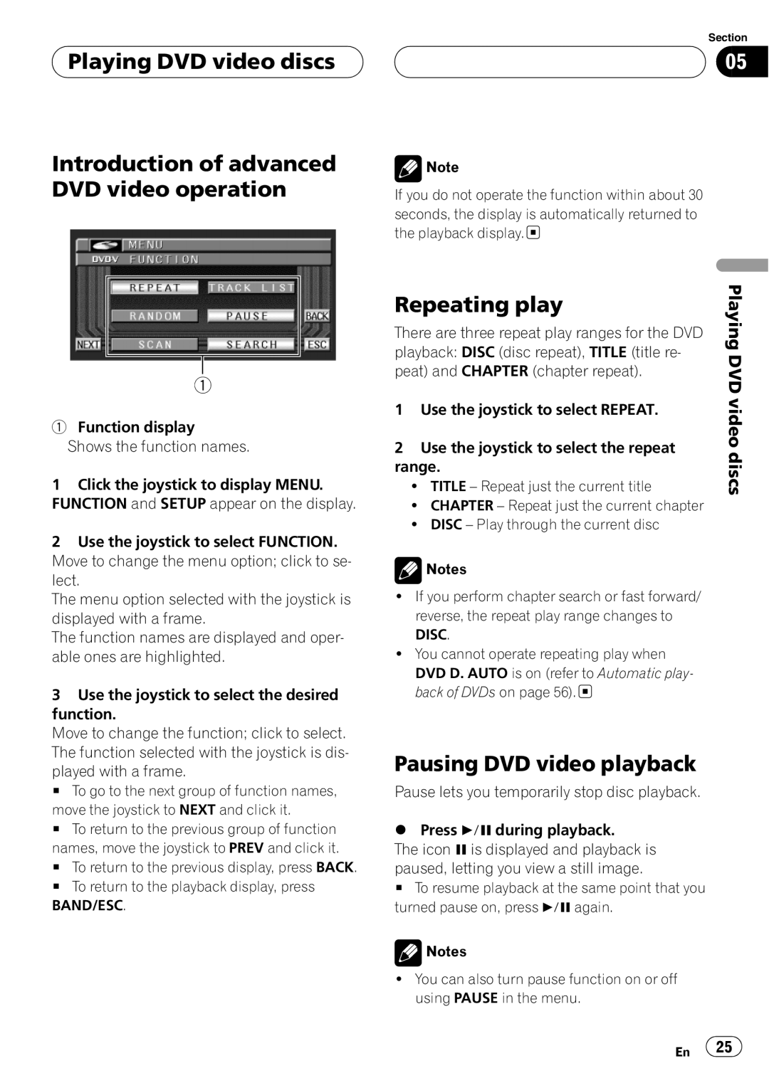 Pioneer AVX-P7650DVD operation manual 