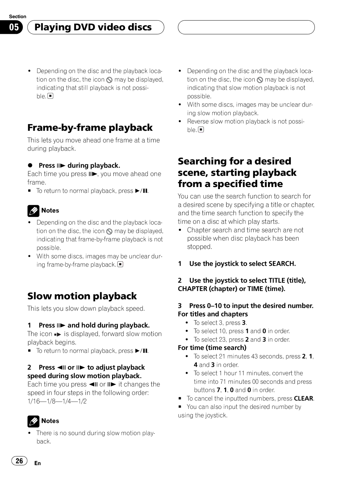 Pioneer AVX-P7650DVD operation manual 