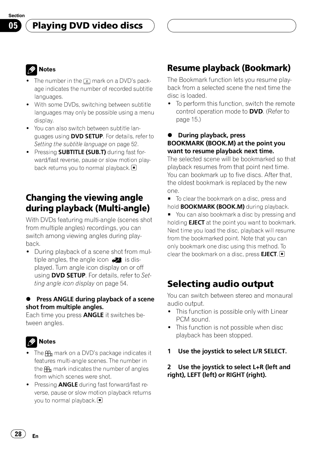 Pioneer AVX-P7650DVD operation manual 