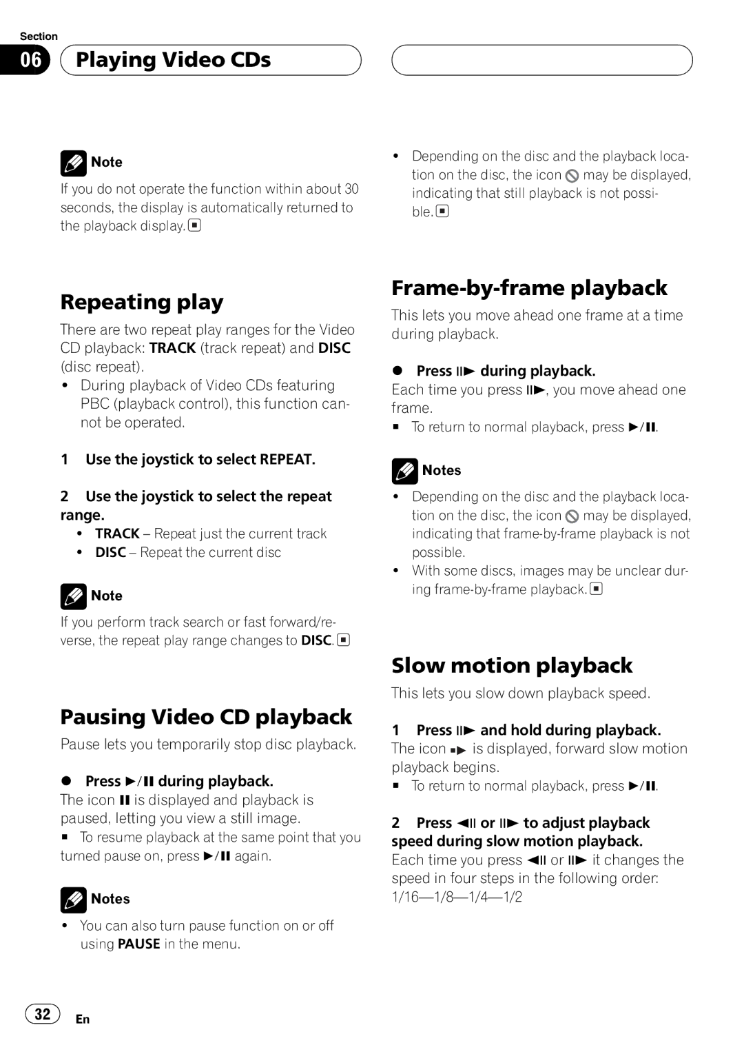 Pioneer AVX-P7650DVD operation manual 