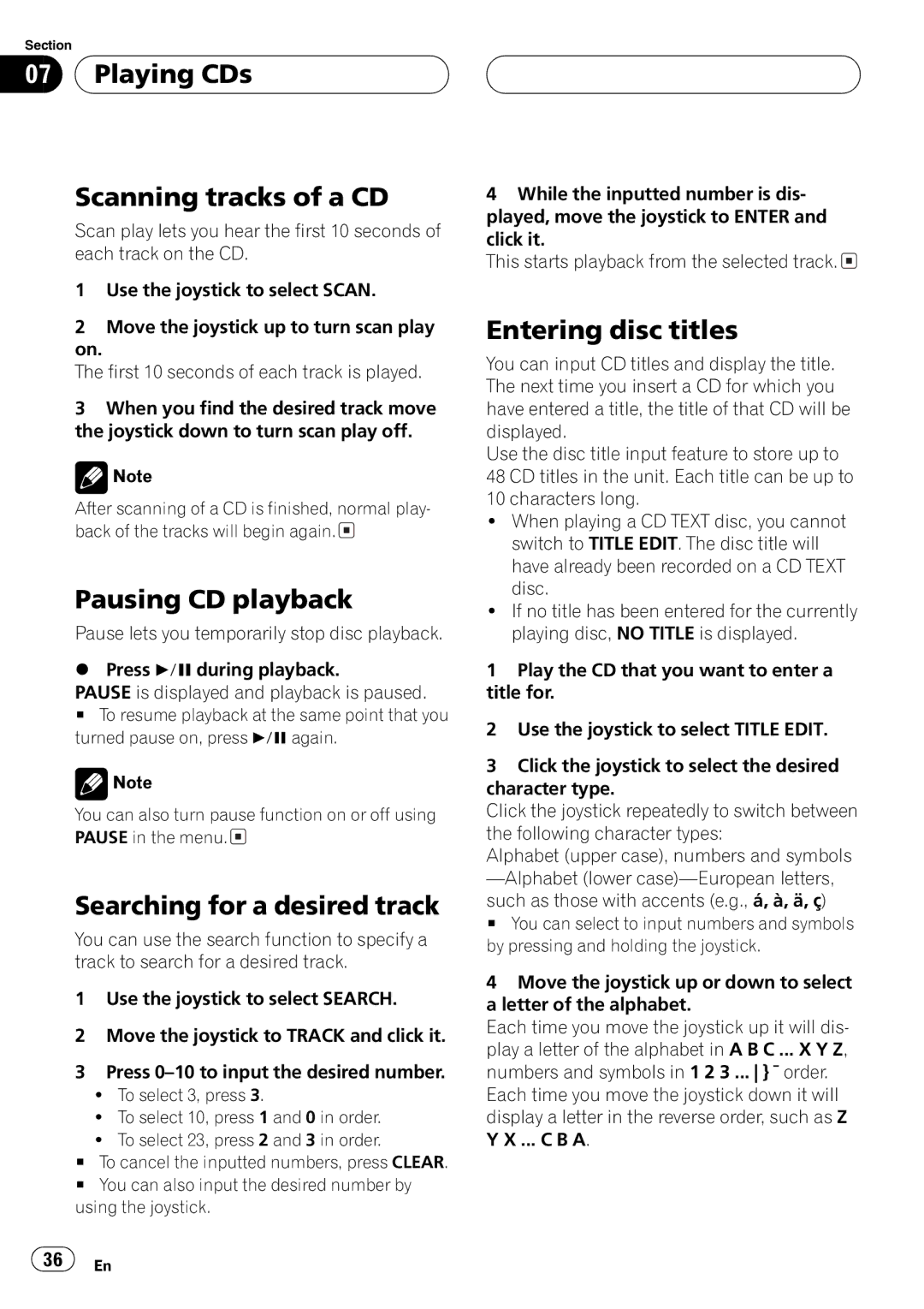 Pioneer AVX-P7650DVD operation manual 