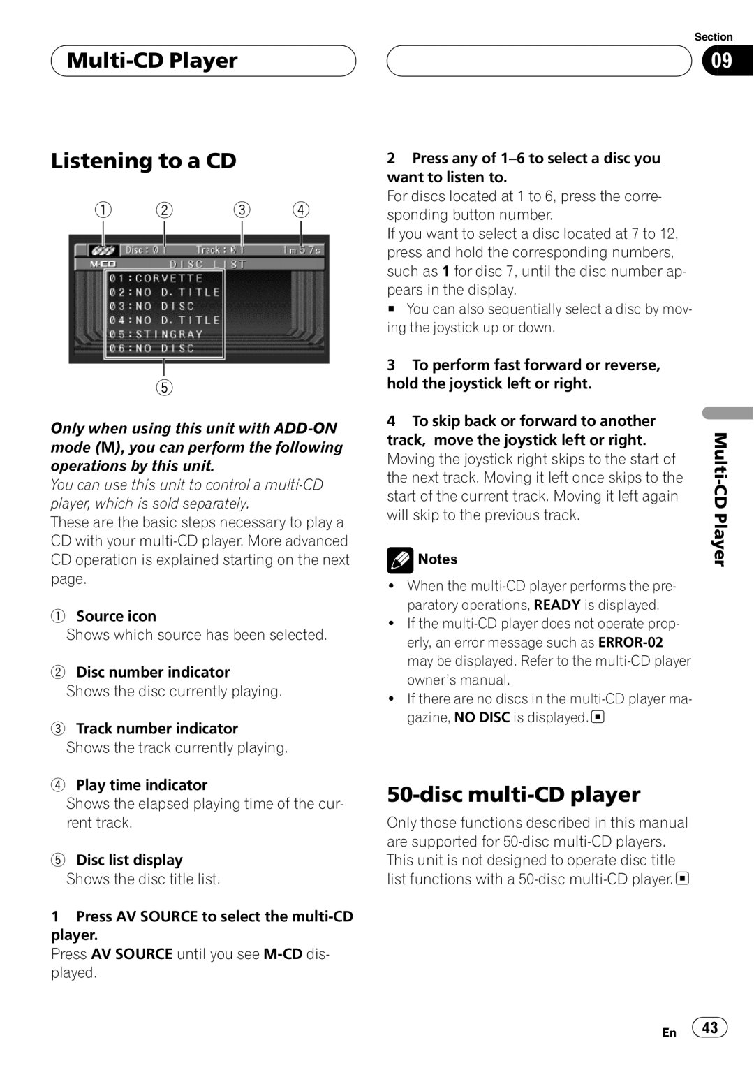 Pioneer AVX-P7650DVD operation manual 