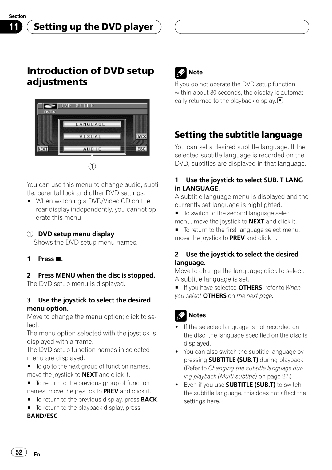 Pioneer AVX-P7650DVD operation manual 