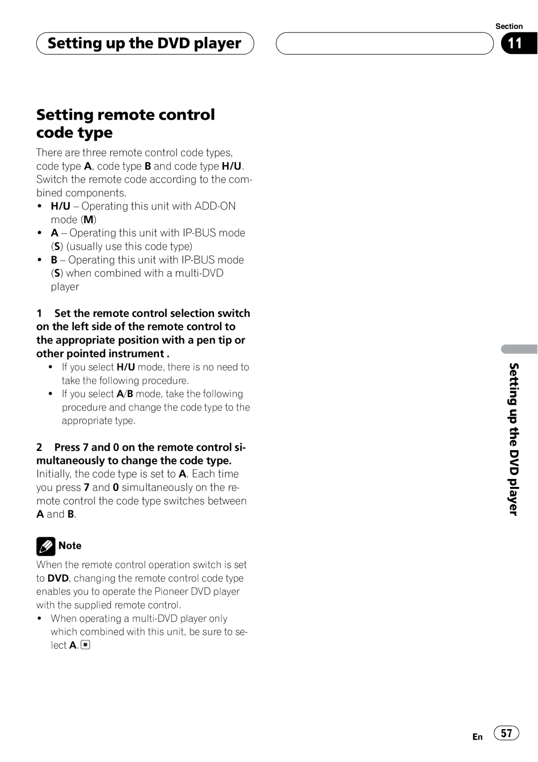 Pioneer AVX-P7650DVD operation manual 