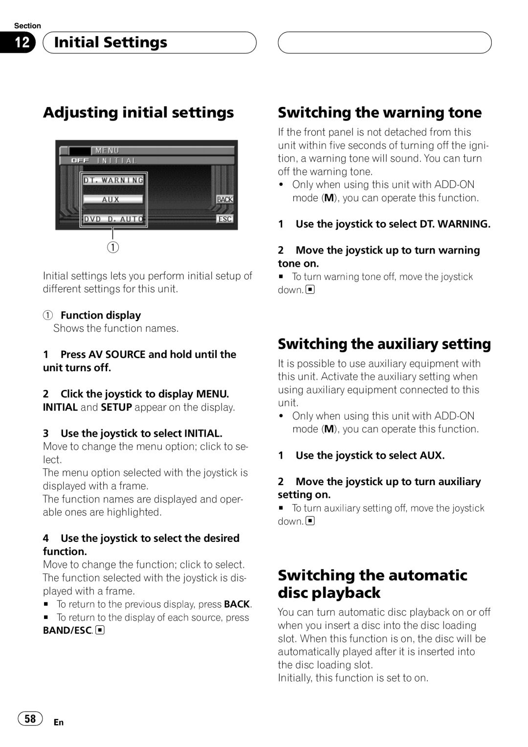 Pioneer AVX-P7650DVD operation manual 