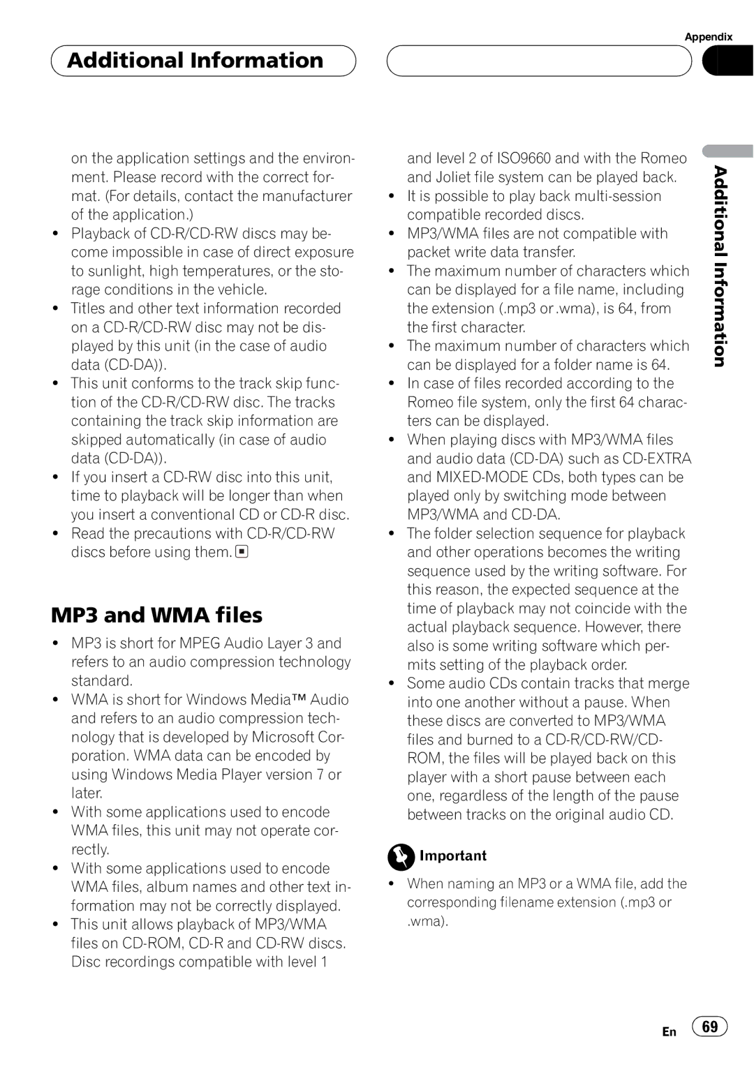 Pioneer AVX-P7650DVD operation manual 