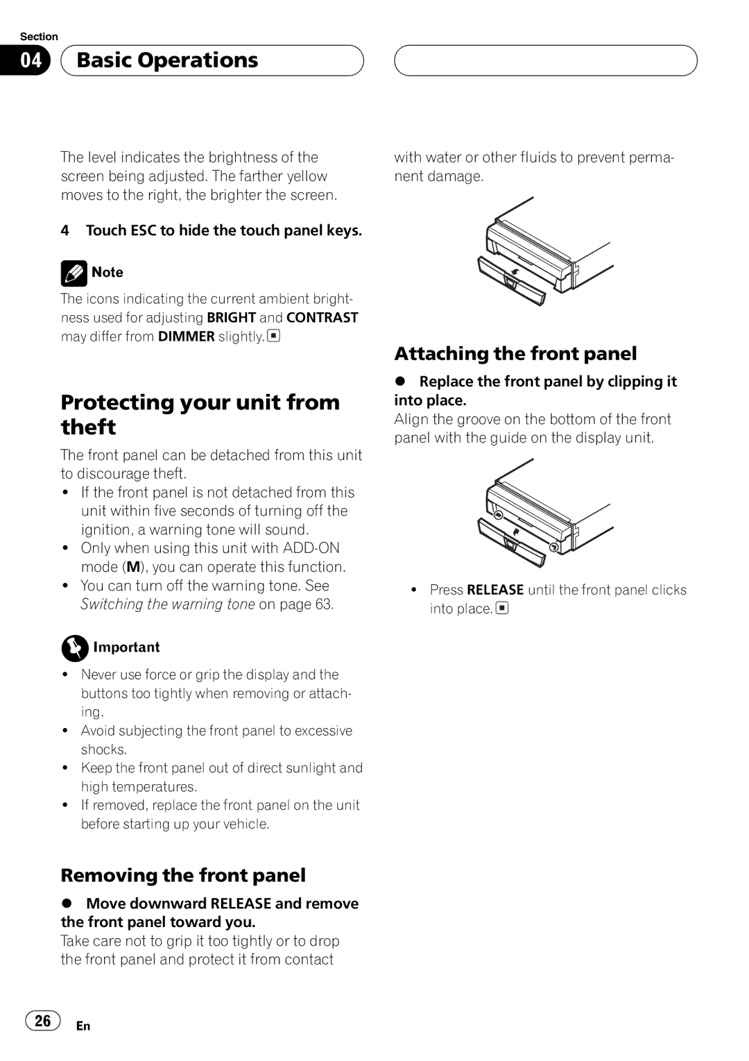 Pioneer AVX-P8DVD operation manual 