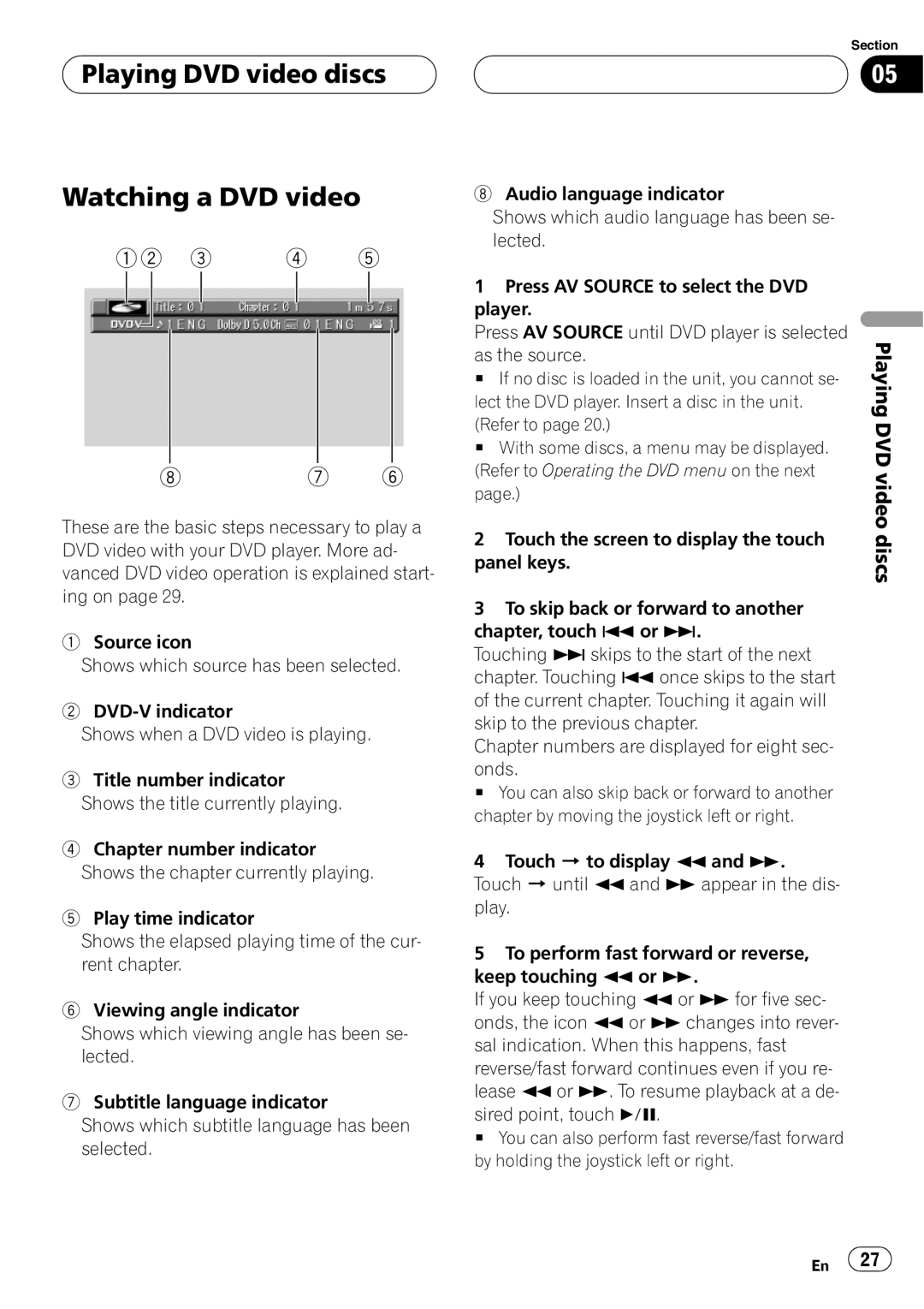 Pioneer AVX-P8DVD operation manual 