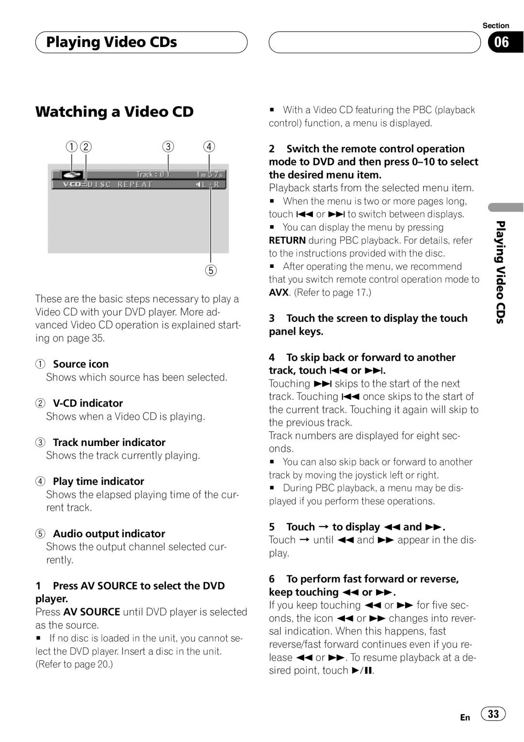 Pioneer AVX-P8DVD operation manual 