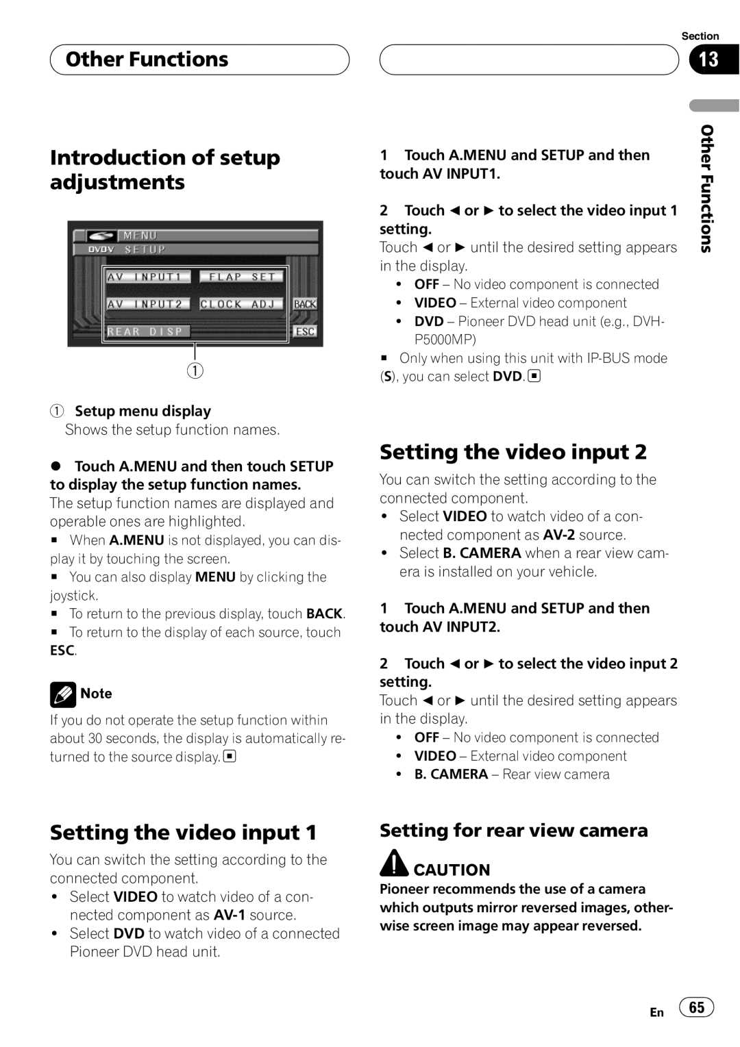 Pioneer AVX-P8DVD operation manual 