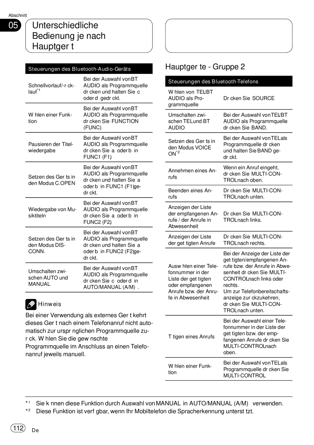 Pioneer CD-BTB20 owner manual 112 De 