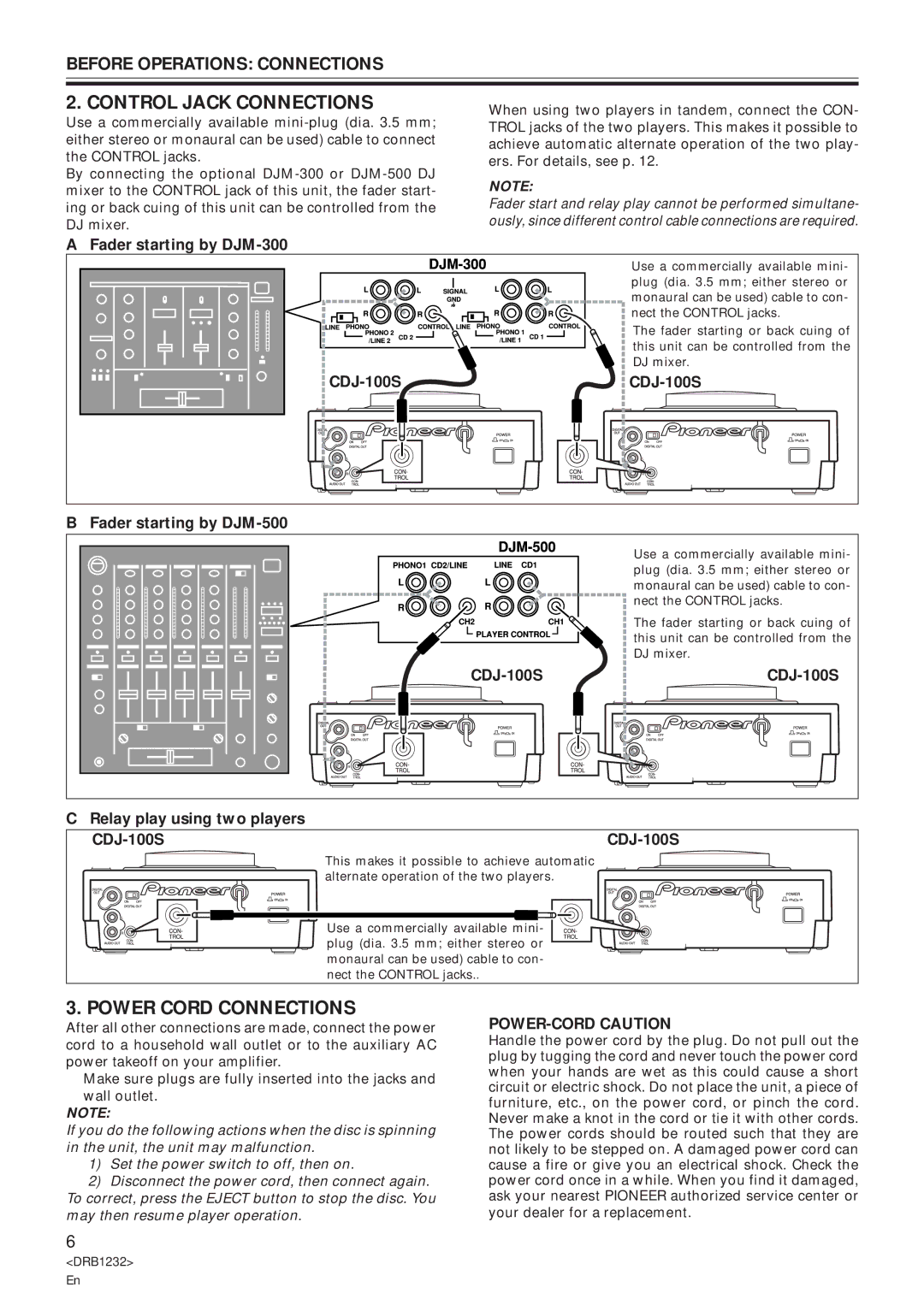 Pioneer Fader starting by DJM-300, CDJ-100S Fader starting by DJM-500, CDJ-100S Relay play using two players 