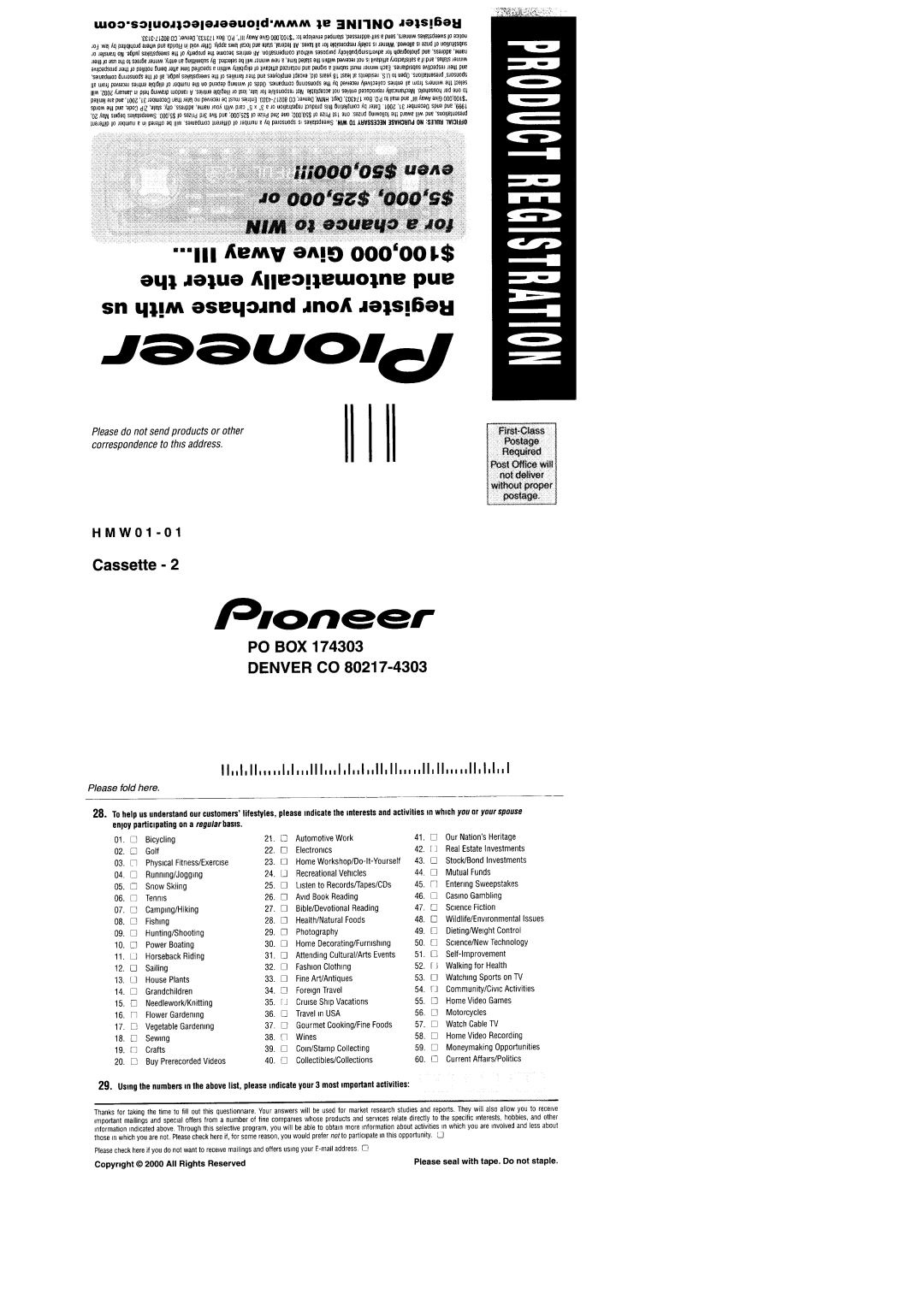 Pioneer CDX-FM677 operation manual 