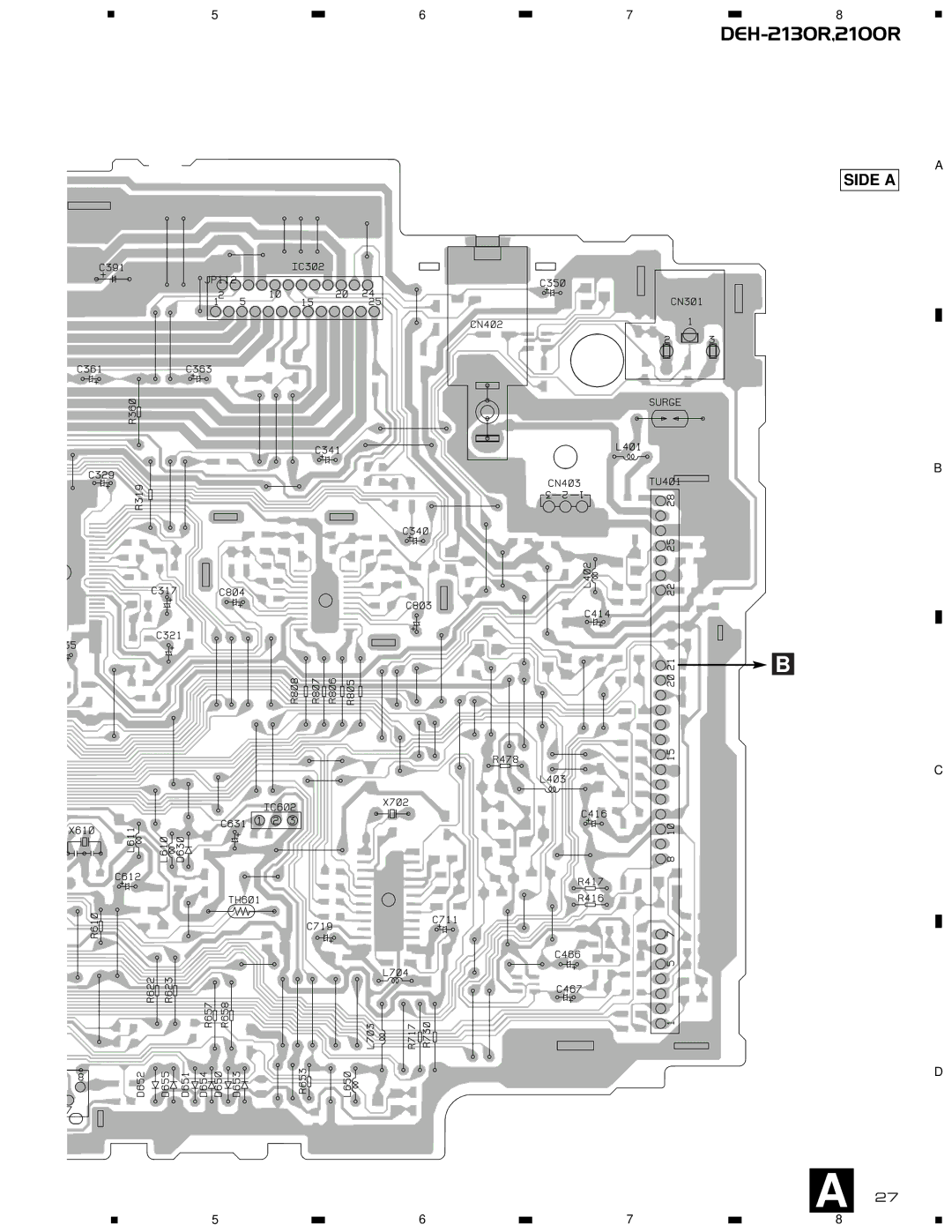 Pioneer CX-958 service manual Side a 