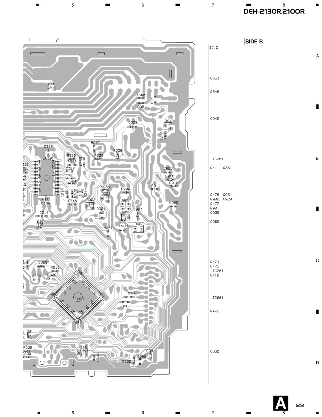 Pioneer CX-958 service manual Side B 