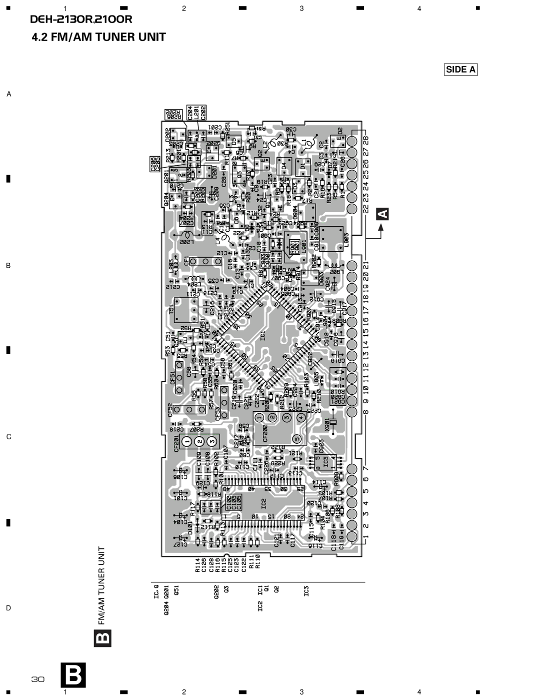 Pioneer CX-958 service manual 30 B, FM/AM Tuner Unit 