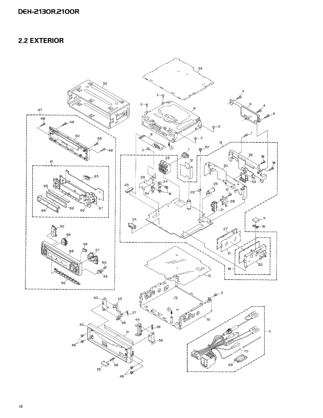 Pioneer CX-958 service manual Exterior 