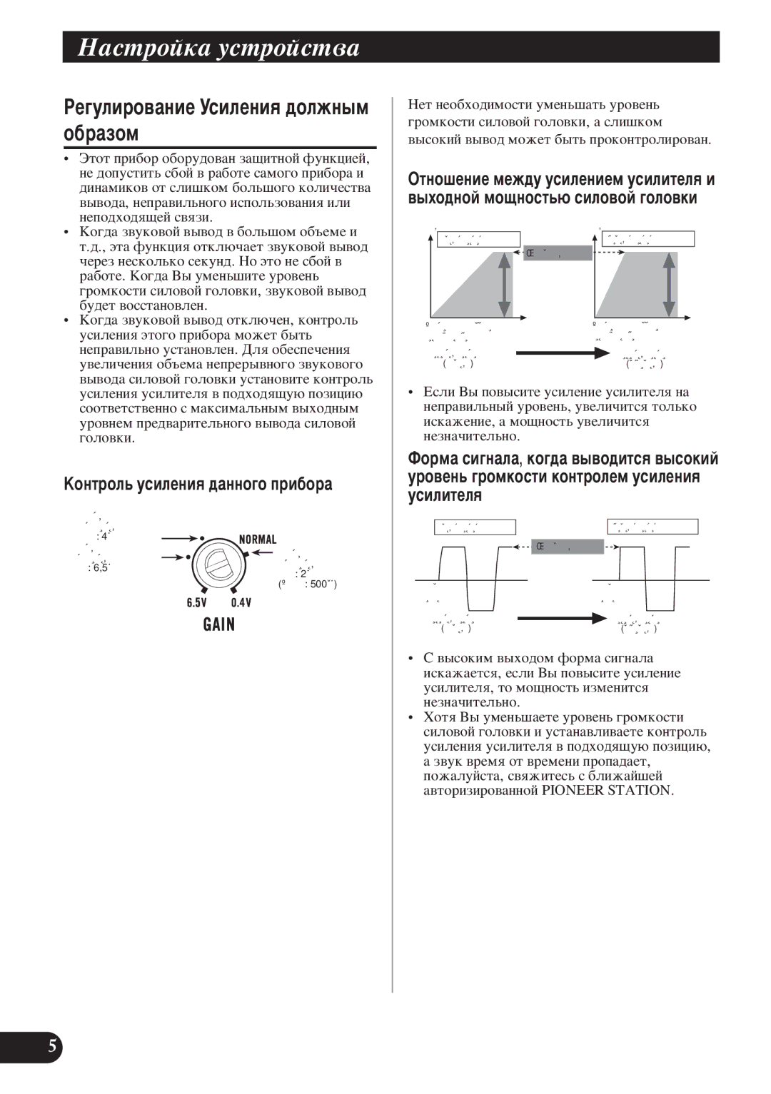 Pioneer D2000SPL owner manual ÄÓÌÚÓÎ¸ ÛÒËÎÂÌËﬂ ‰‡ÌÌÓ„Ó ÔË·Ó‡, ‚˚ıÓ‰ÌÓÈ ÏÓ˘ÌÓÒÚ¸˛ ÒËÎÓ‚ÓÈ „ÓÎÓ‚ÍË 