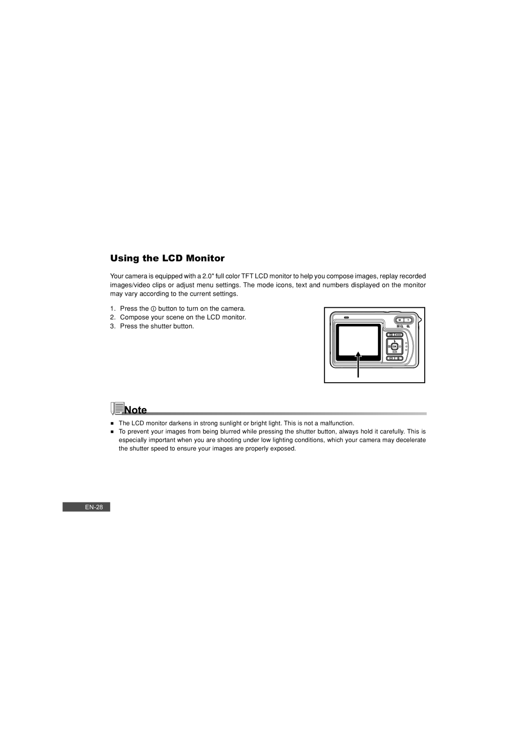 Pioneer DC500 manual Using the LCD Monitor 