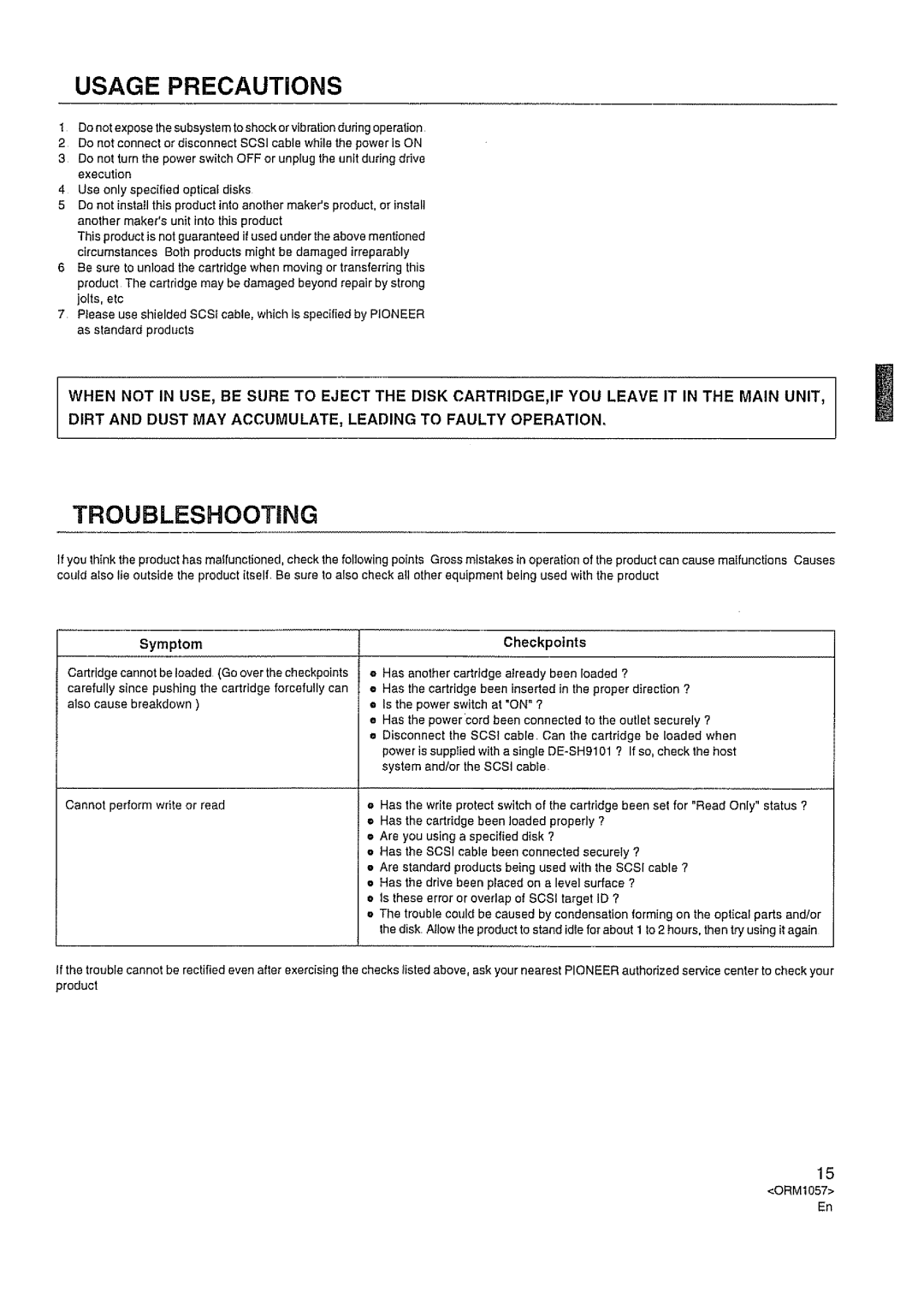 Pioneer DE-SH9101 manual 