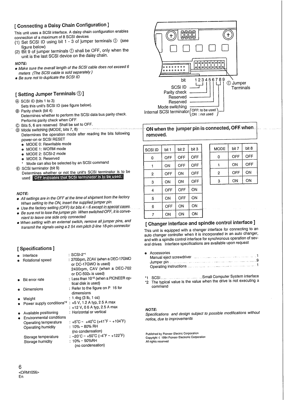 Pioneer DE-UH9101 manual 