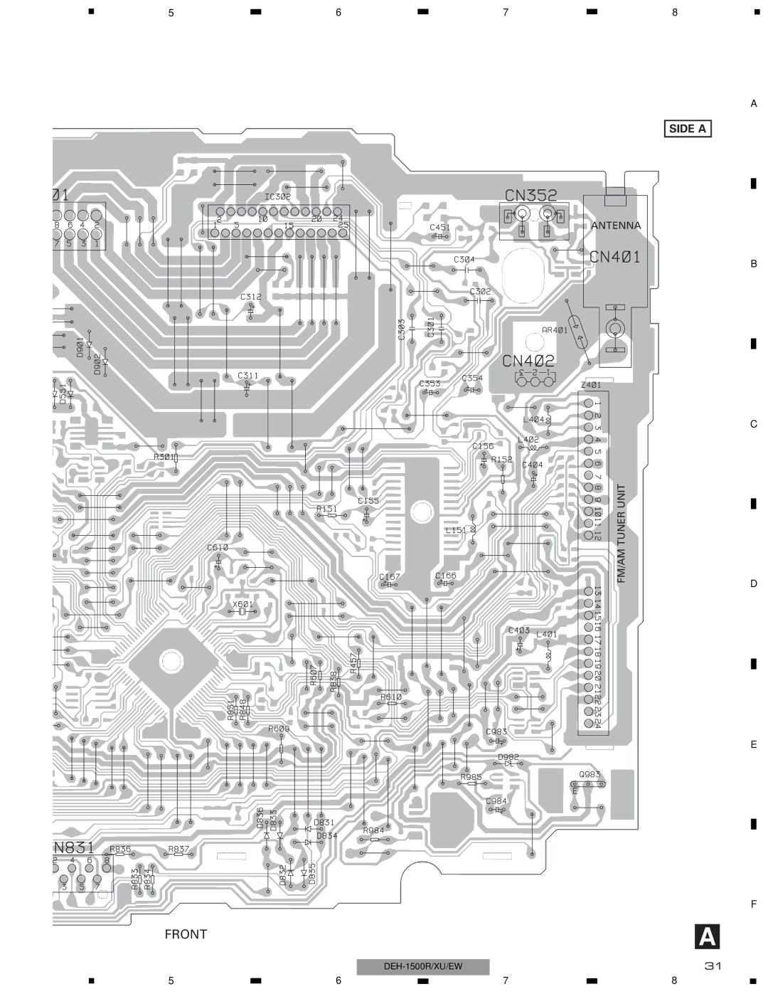 Pioneer DEH-1510XU/EE, DEH-1500RXU/EW, DEH-1530RXU/EW service manual Front 