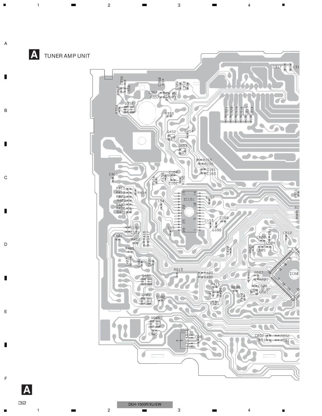 Pioneer DEH-1530RXU/EW, DEH-1500RXU/EW, DEH-1510XU/EE service manual Tuner AMP Unit 