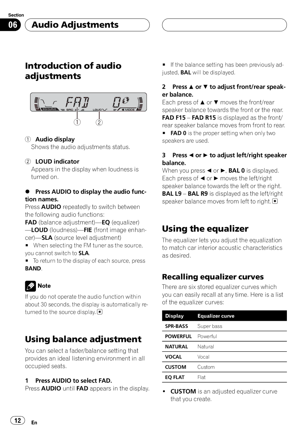 Pioneer DEH-1600 operation manual 