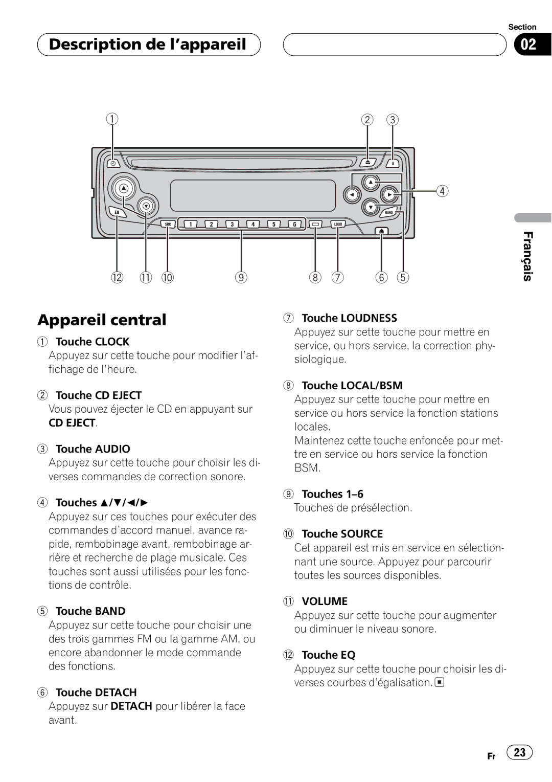 Pioneer DEH-1600 operation manual 