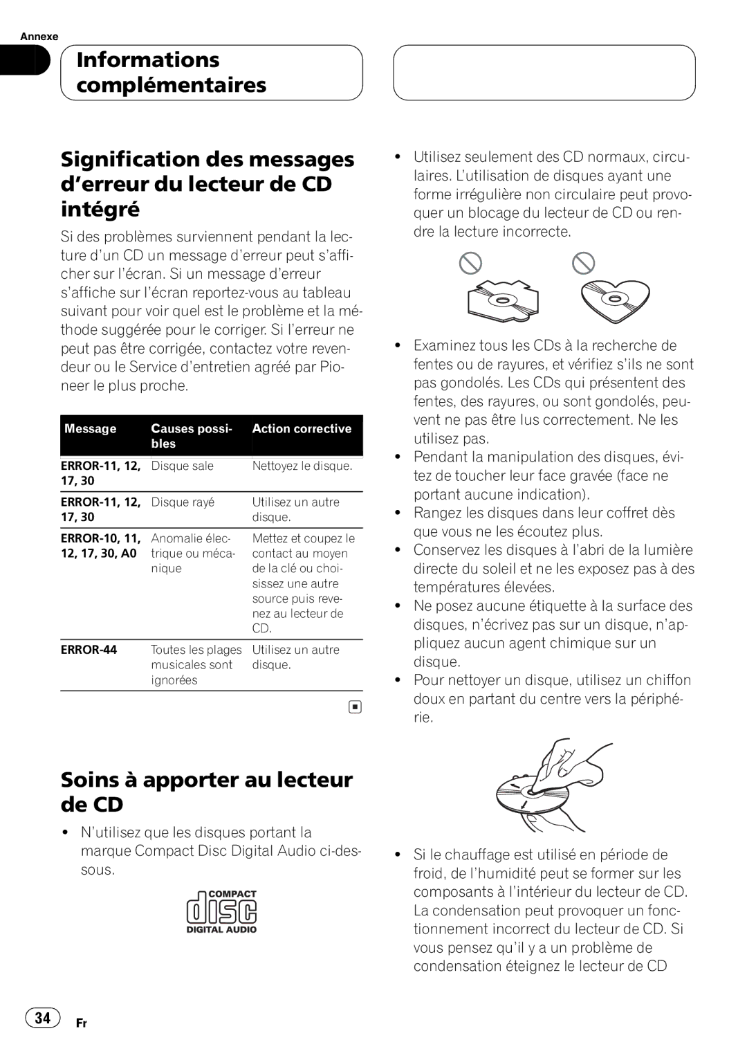 Pioneer DEH-1600 operation manual 