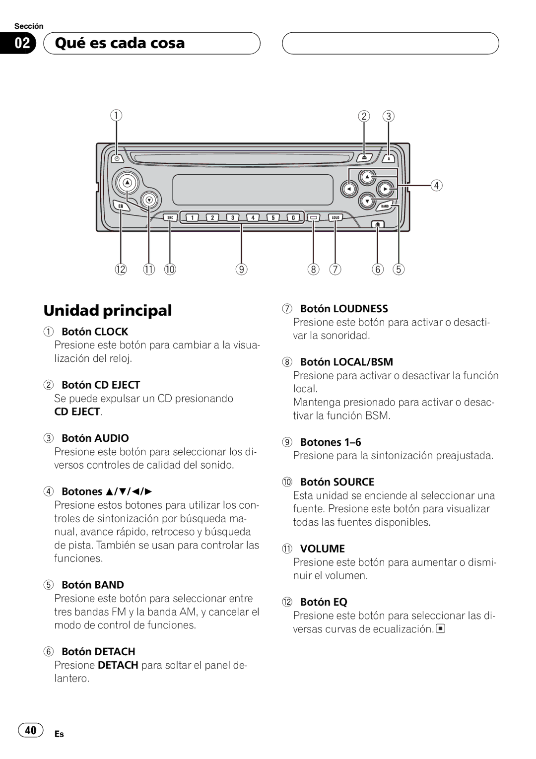 Pioneer DEH-1600 operation manual 