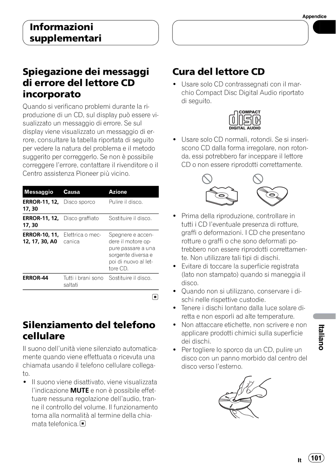 Pioneer DEH-1630R operation manual 