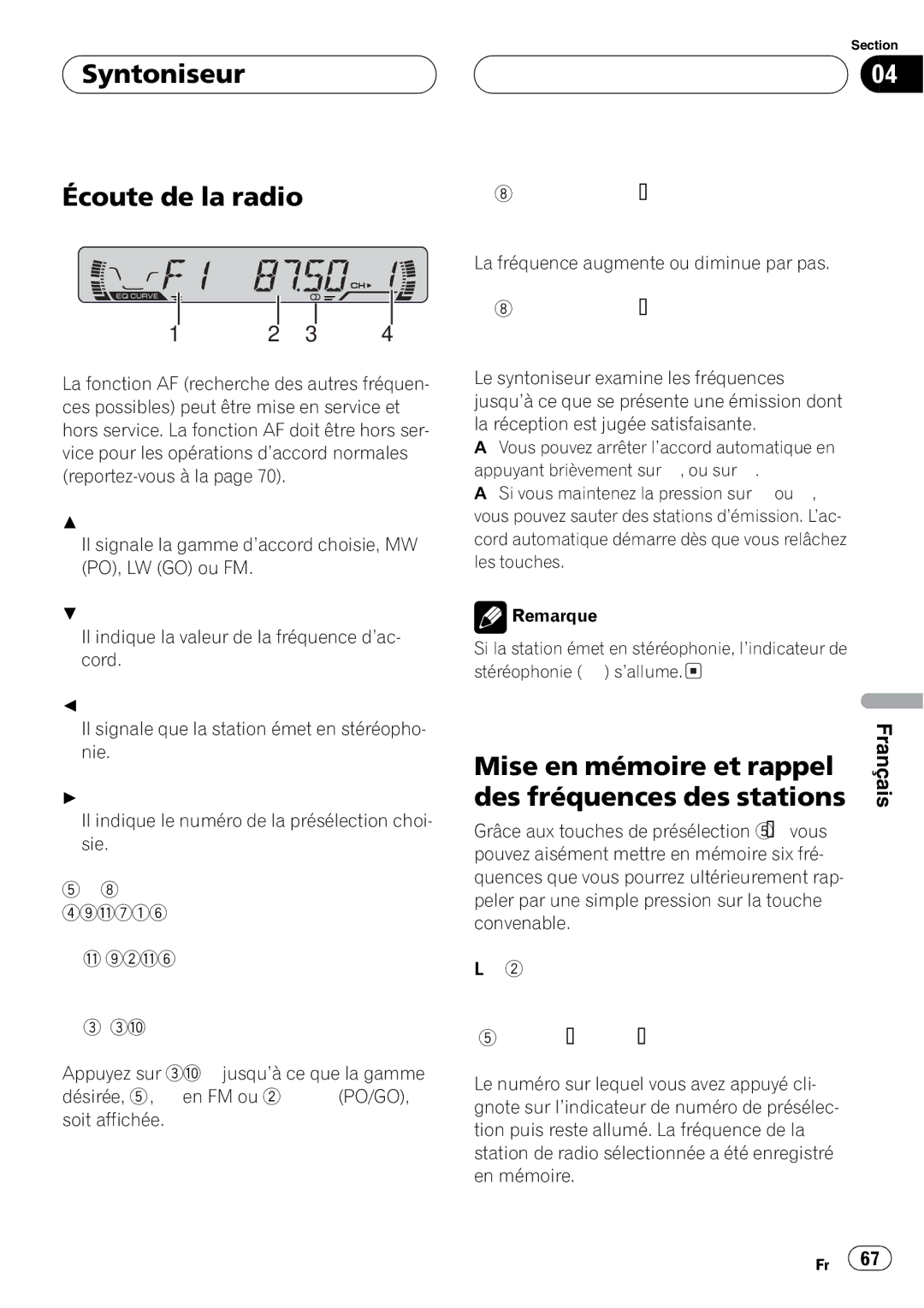 Pioneer DEH-1630R operation manual 