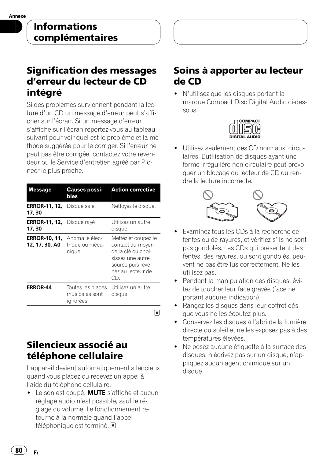 Pioneer DEH-1630R operation manual 