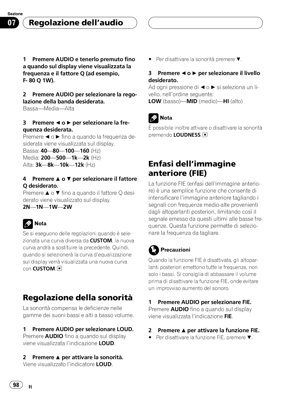 Pioneer DEH-1630R operation manual 