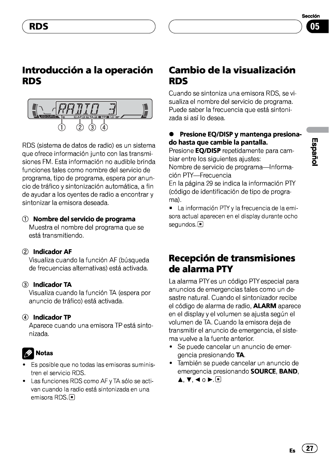 Pioneer DEH-1630R operation manual + +, 12 3 